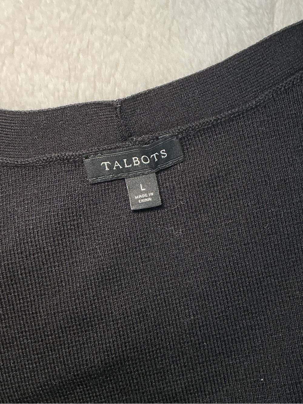 Black Long Open Front Sleep Robe - Picture 7 of 7